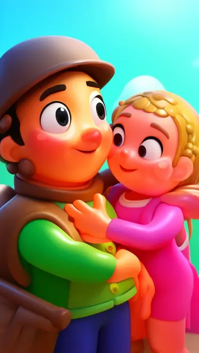 3D Cartoon art style example