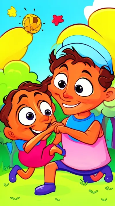 2D Cartoon art style example