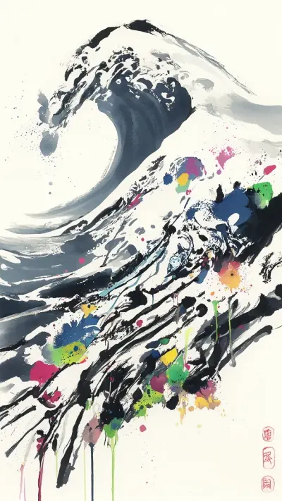 Japanese Ink art style example