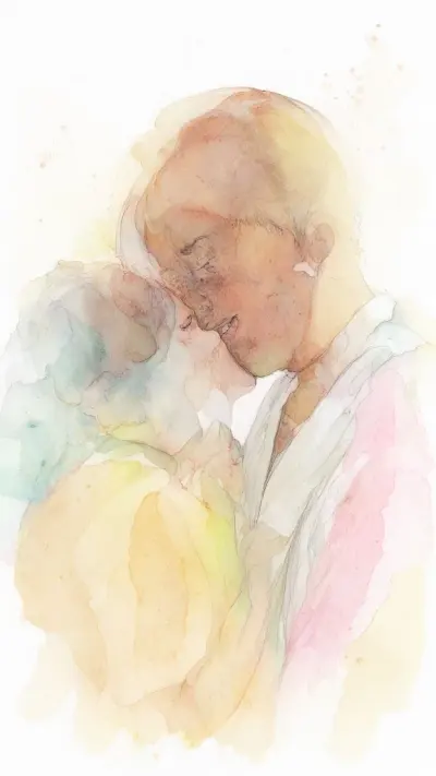 Watercolor art style example